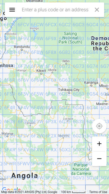 Google Plus Codes overcrowded