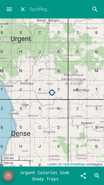 SpotReg codes visible at any depth